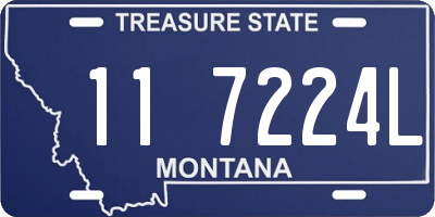 MT license plate 117224L