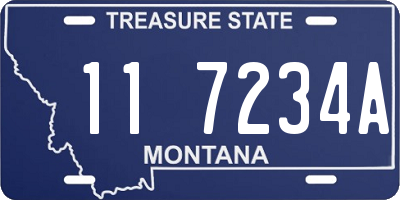 MT license plate 117234A
