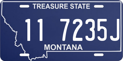 MT license plate 117235J