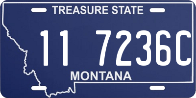 MT license plate 117236C