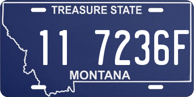 MT license plate 117236F