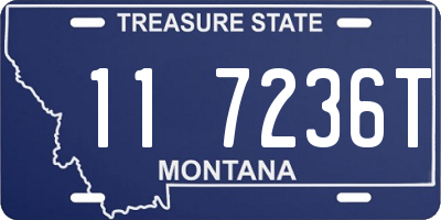 MT license plate 117236T