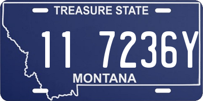 MT license plate 117236Y
