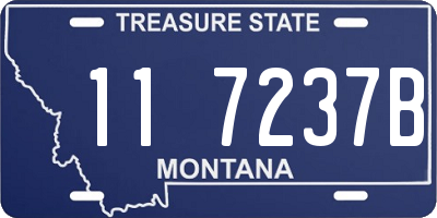 MT license plate 117237B