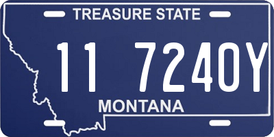 MT license plate 117240Y