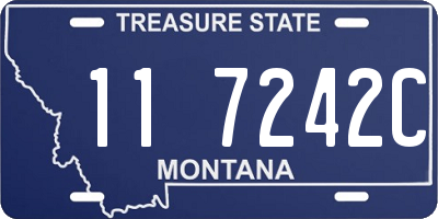 MT license plate 117242C