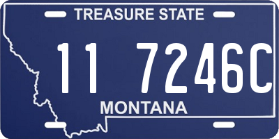 MT license plate 117246C