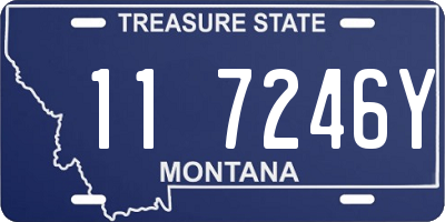 MT license plate 117246Y