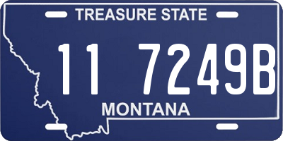 MT license plate 117249B
