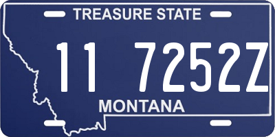 MT license plate 117252Z