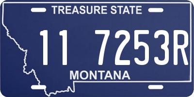 MT license plate 117253R