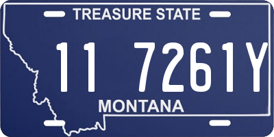 MT license plate 117261Y