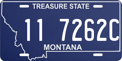 MT license plate 117262C