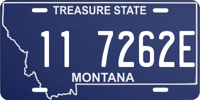MT license plate 117262E