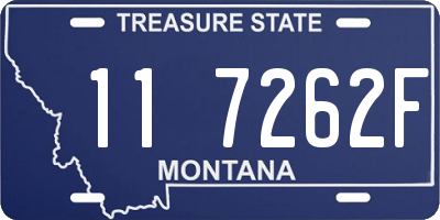MT license plate 117262F