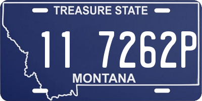 MT license plate 117262P