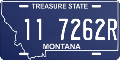 MT license plate 117262R