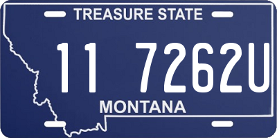 MT license plate 117262U