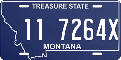 MT license plate 117264X