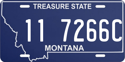 MT license plate 117266C