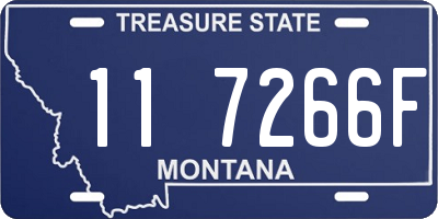 MT license plate 117266F