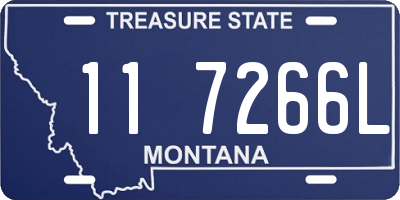 MT license plate 117266L