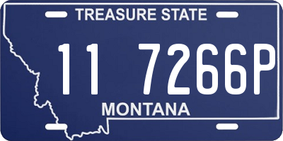 MT license plate 117266P