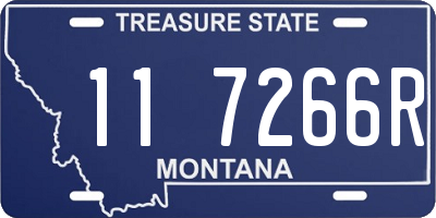 MT license plate 117266R