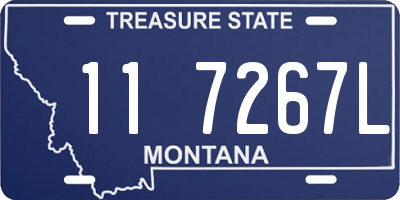 MT license plate 117267L