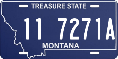 MT license plate 117271A