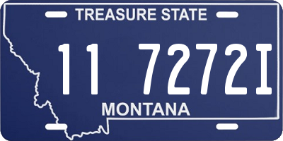 MT license plate 117272I