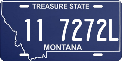 MT license plate 117272L