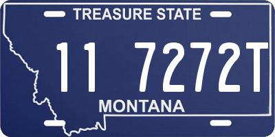 MT license plate 117272T