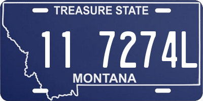 MT license plate 117274L