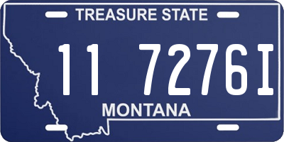 MT license plate 117276I