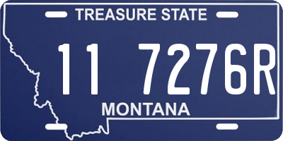 MT license plate 117276R