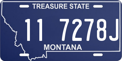 MT license plate 117278J