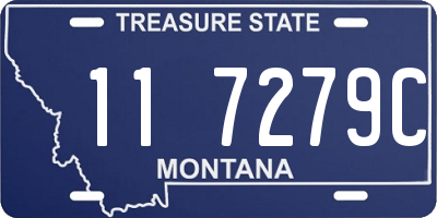 MT license plate 117279C