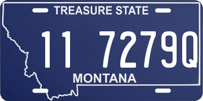 MT license plate 117279Q