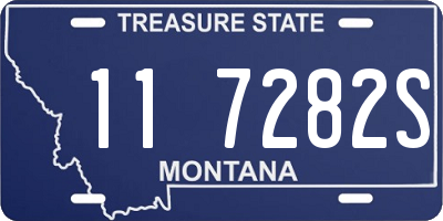 MT license plate 117282S