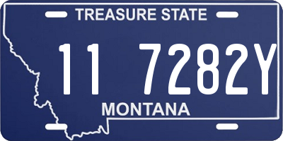 MT license plate 117282Y