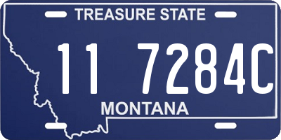 MT license plate 117284C