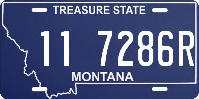 MT license plate 117286R