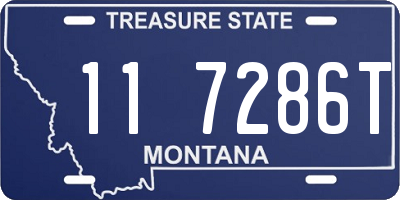 MT license plate 117286T