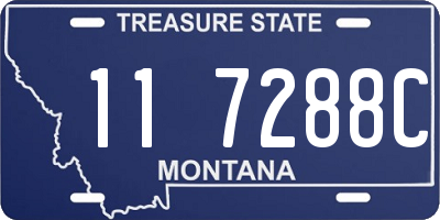 MT license plate 117288C