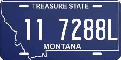 MT license plate 117288L