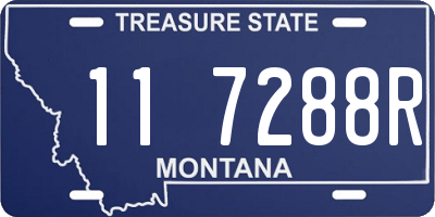 MT license plate 117288R