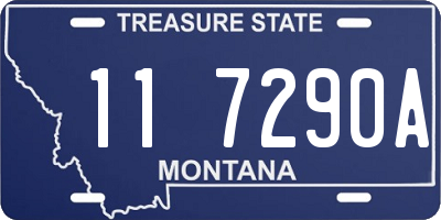 MT license plate 117290A