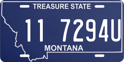 MT license plate 117294U