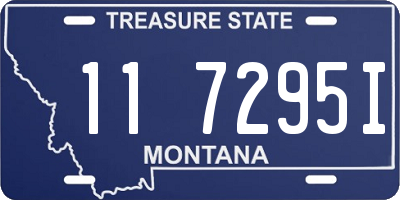 MT license plate 117295I